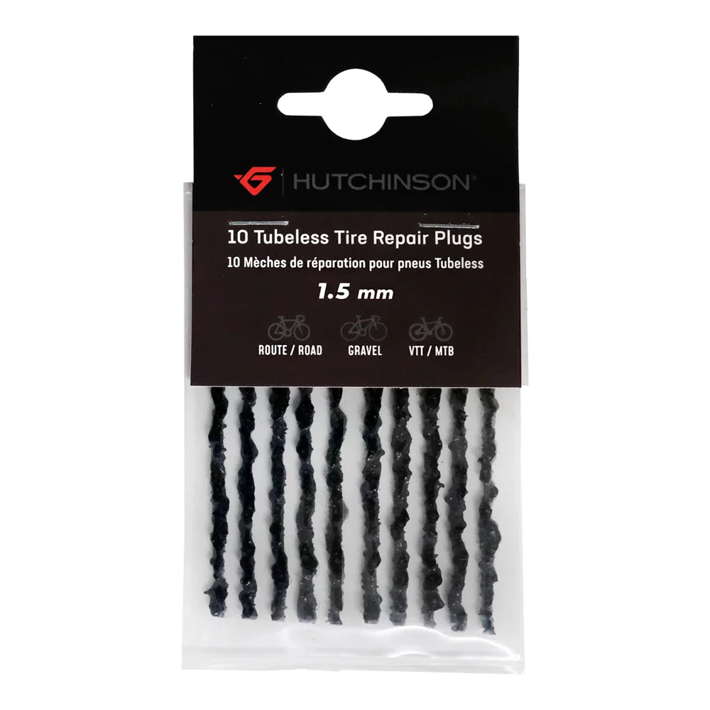 HUTCHINSON 10 Tubeless Tire Repair Plugs - Black - Image 2