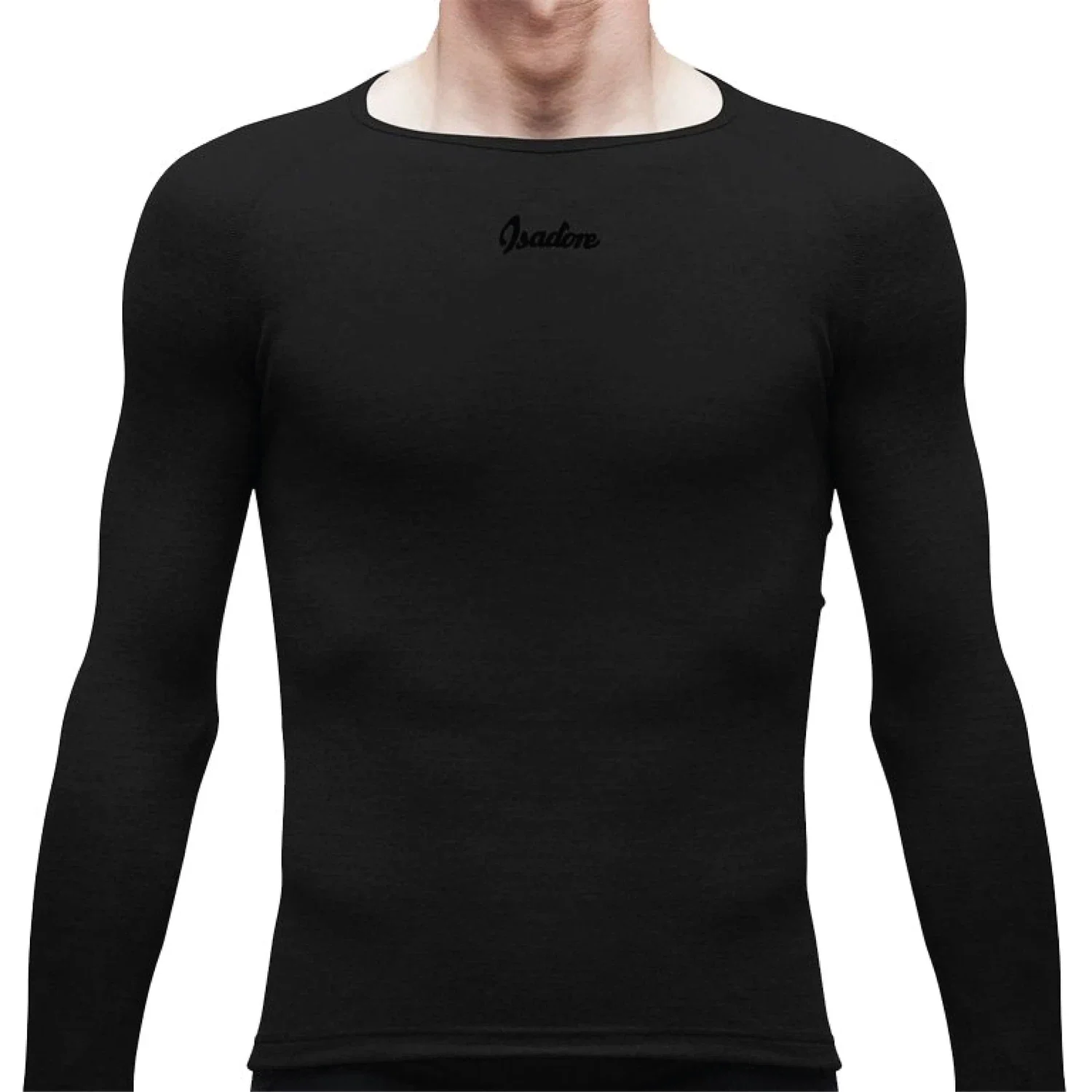 ISADORE Merino Long Sleeve Baselayer - Black - Image 2