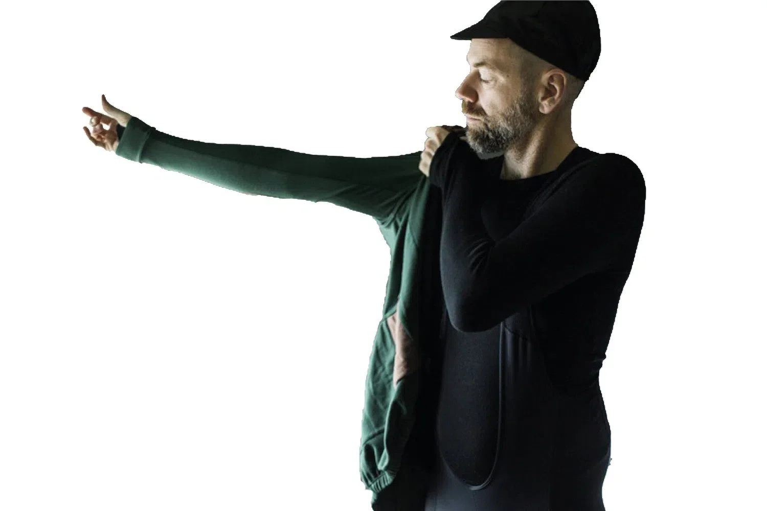 ISADORE Merino Long Sleeve Baselayer - Black - Image 4