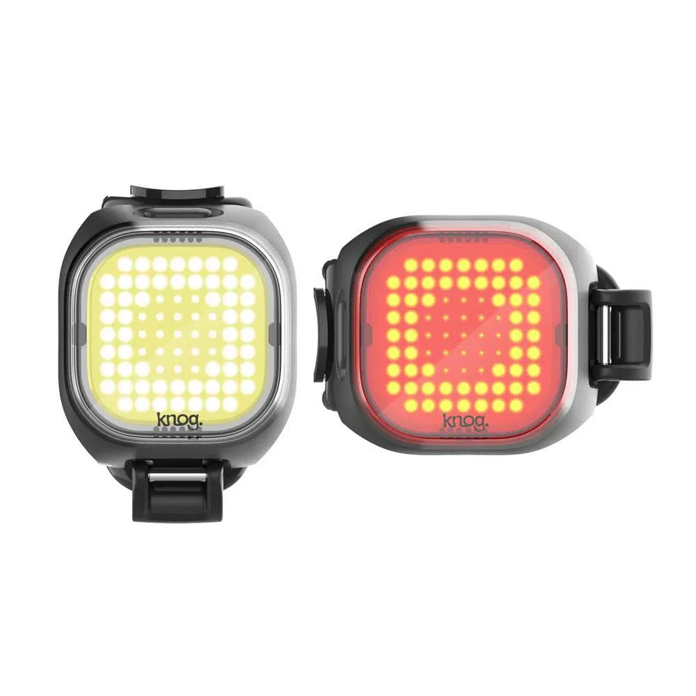 KNOG BLINDER MINI SQUARE Light Set - White/Red