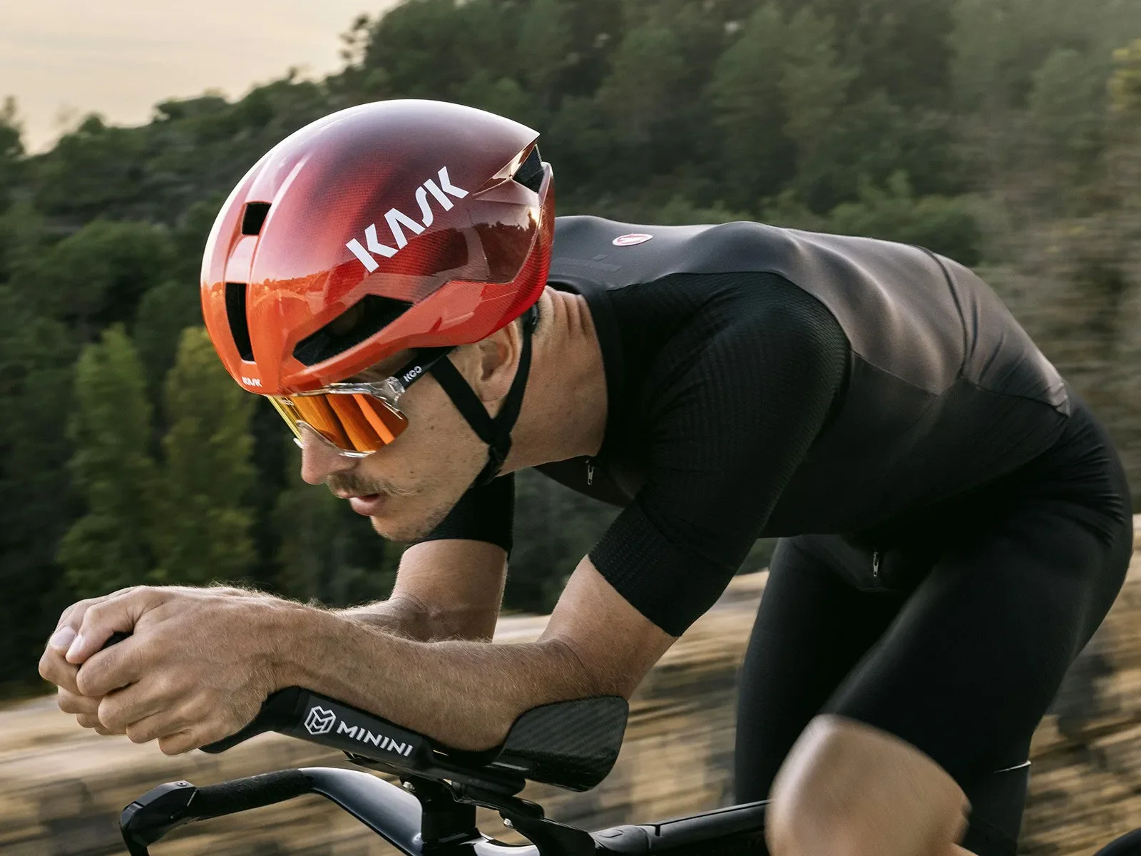 KASK Nirvana Aero Cycling Helmet - Cherry Bust - Image 5