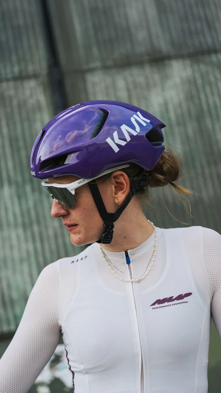 KASK Utopia Y Cycling Helmet - Grape - Image 2