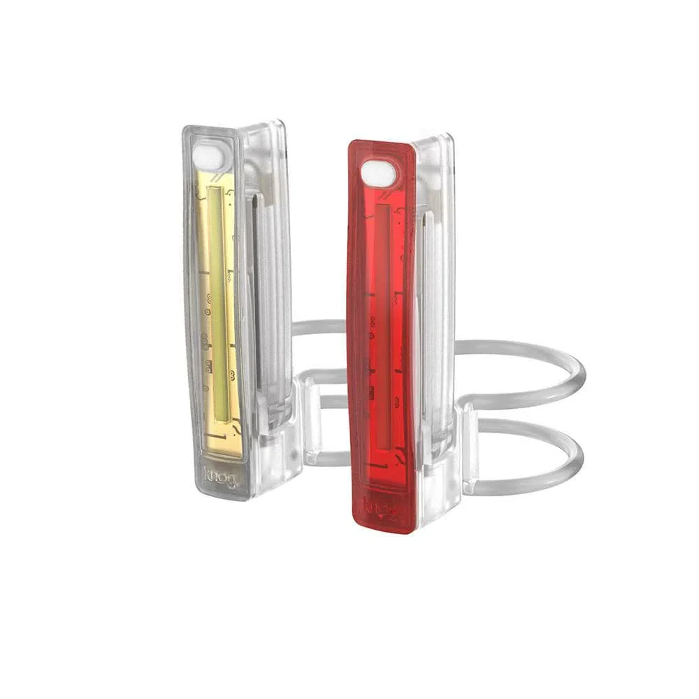 KNOG PLUS LIGHTS TWINPACK - TRANSLUCENT White/Red