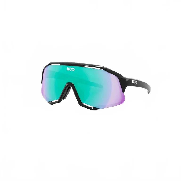 KOO Demos Eyewear - Black Green / Green Mirror