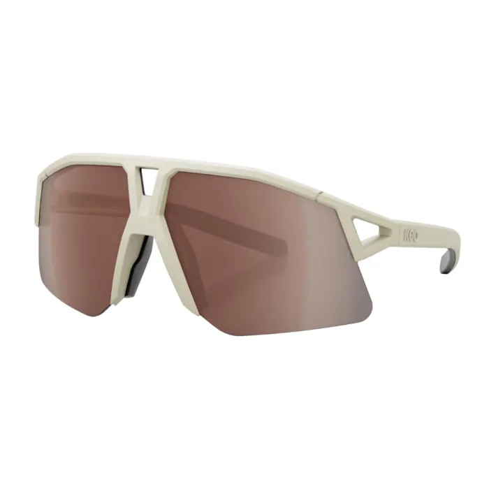 KOO Hype Eyewear - Almond White Matt / Brown
