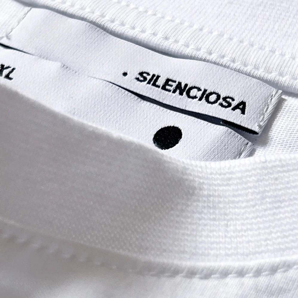 SILENCIOSA Embossed TShirt - White - Image 3