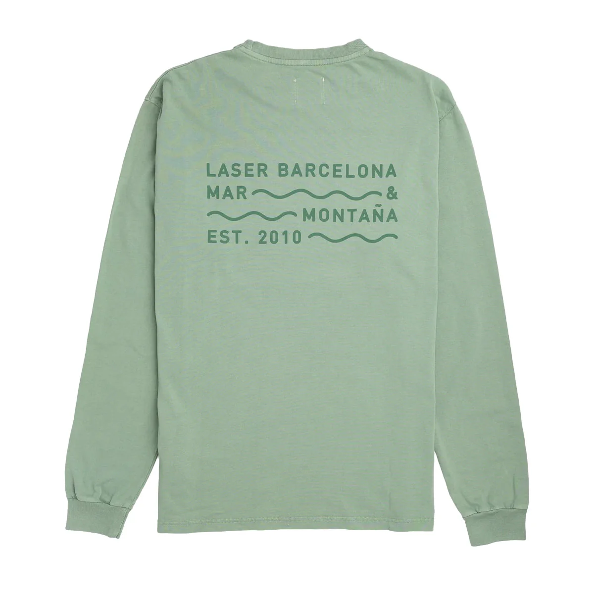 LASER Borne Long Sleeve Tee - Aged Basil - Image 2