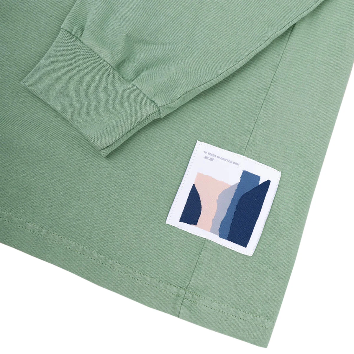 LASER Borne Long Sleeve Tee - Aged Basil - Image 3