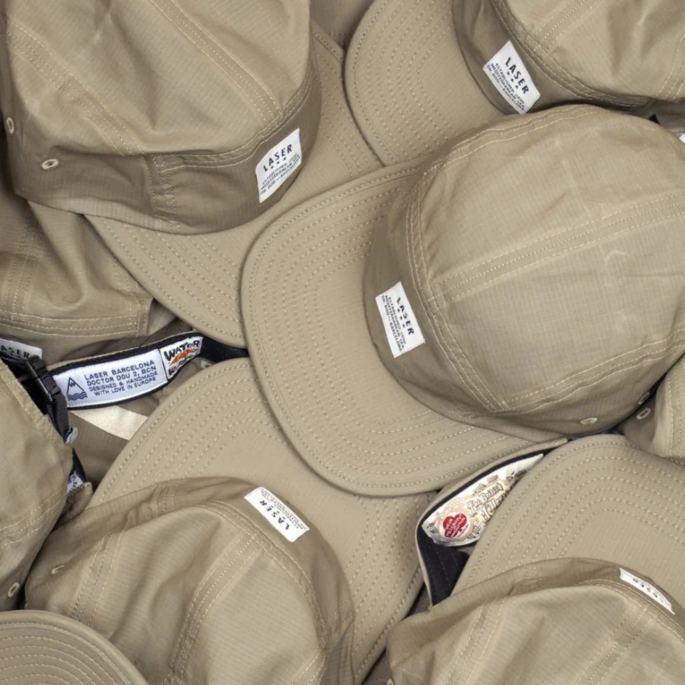 LASER Borne Ripstop Packable 5 Panel Hat Cap - Turtledove - Image 3