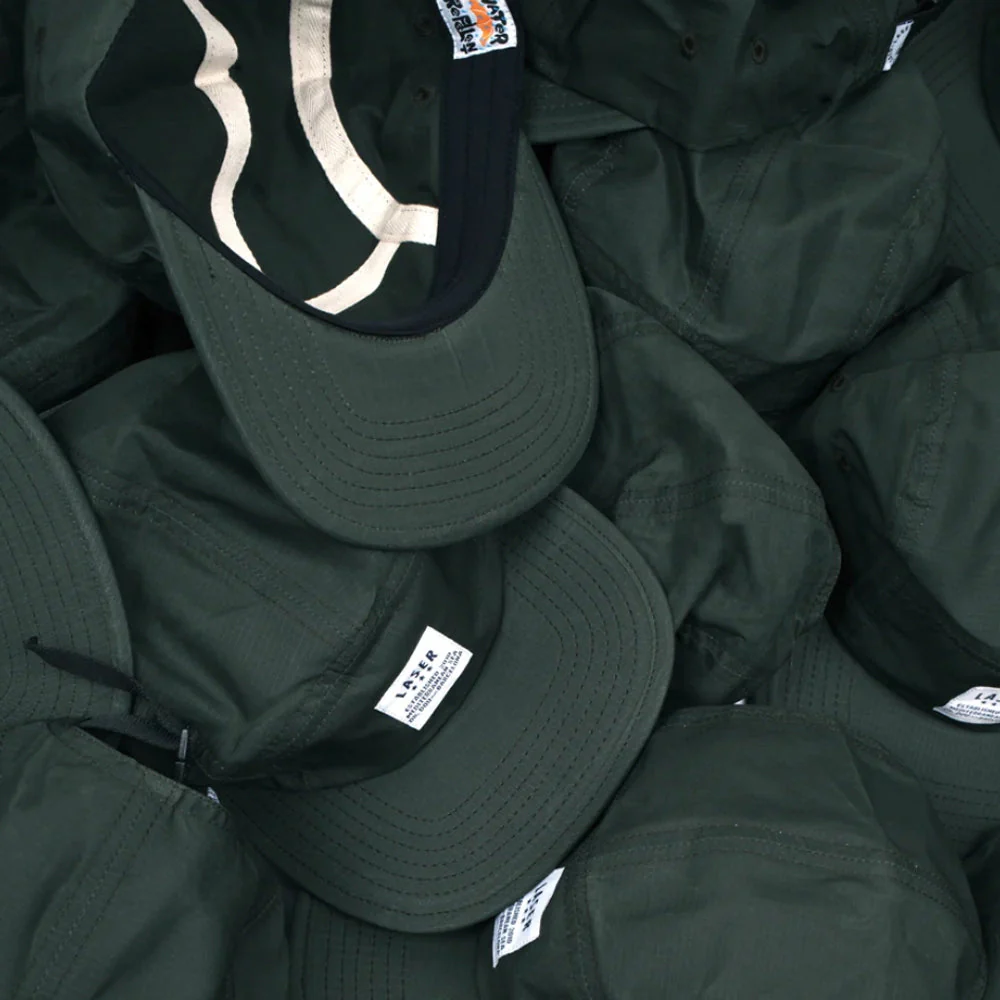 LASER Borne Ripstop Packable 5 Panel Hat Cap - Forest - Image 3