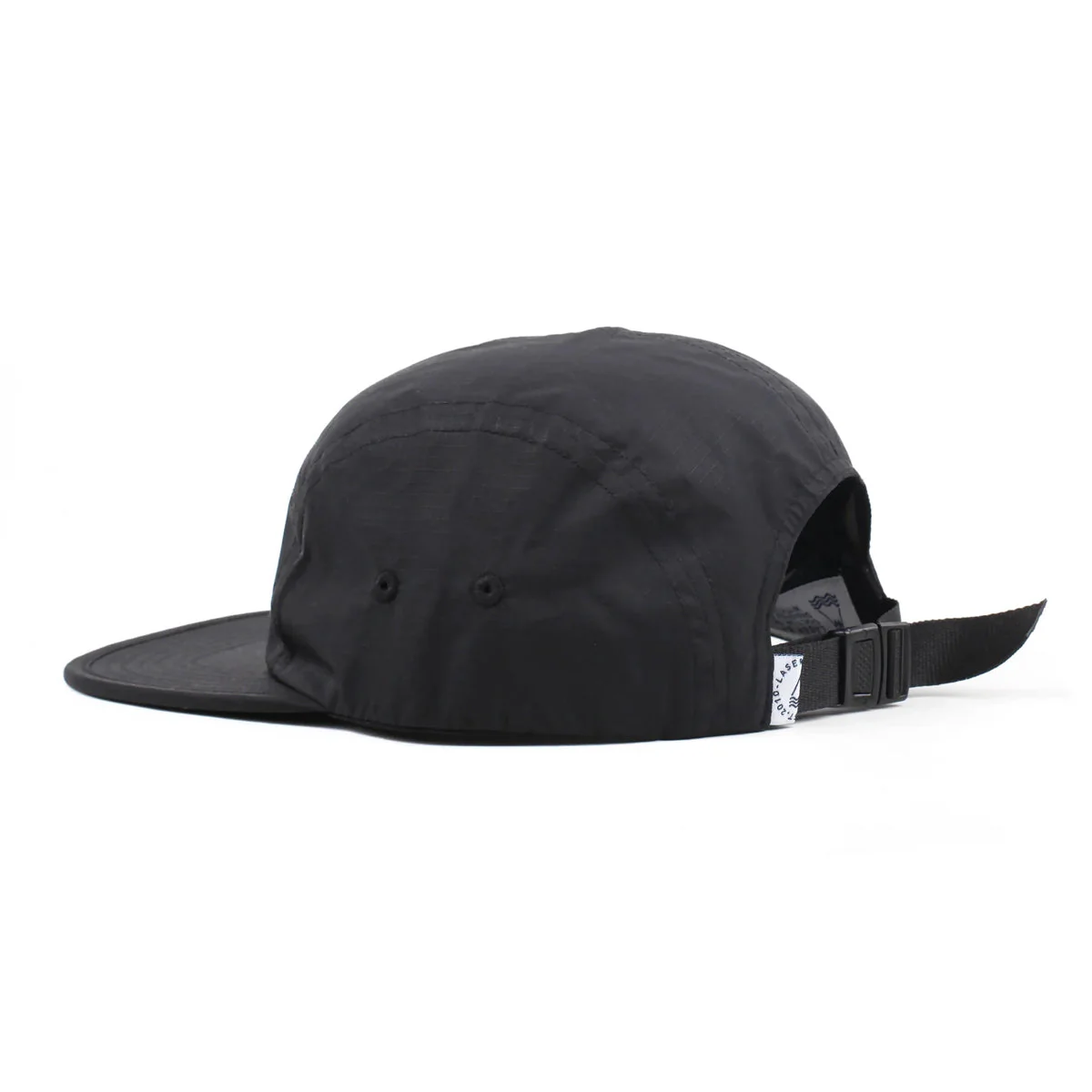 LASER Borne V2 Ripstop Packable 5 Panel Hat - Black - Image 2