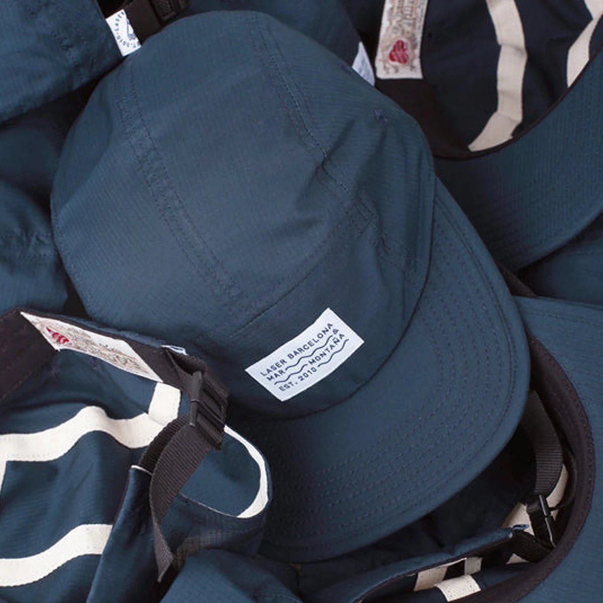 LASER Borne V2 Ripstop Packable 5 Panel Hat - Midnight - Image 4