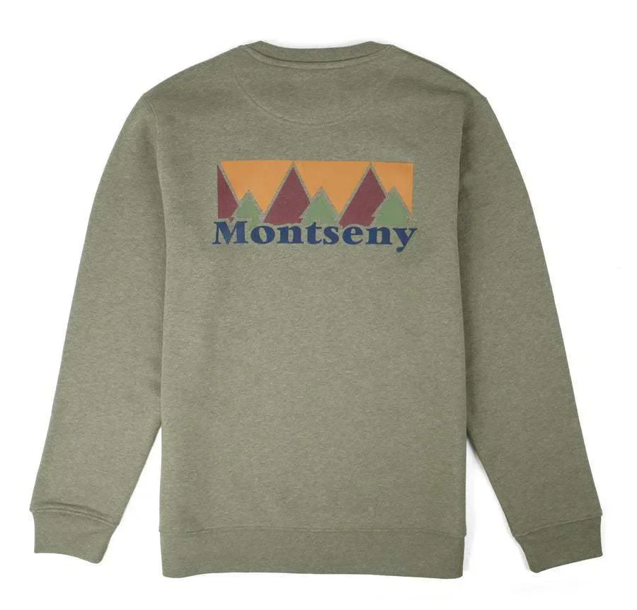 LASER Montseny Crewneck  Sweatshirt - Moss Green - Image 2