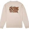 LASER Montseny Outside is Free LS Tee - Sand - Image 2