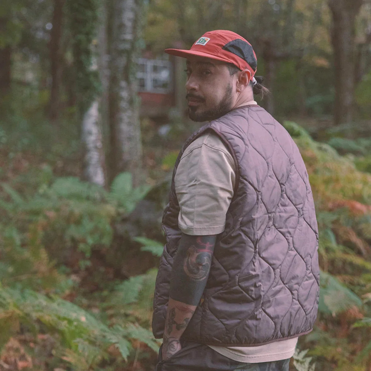 LASER Montseny Tech 5 Panel Hat Cap - Rust - Image 5