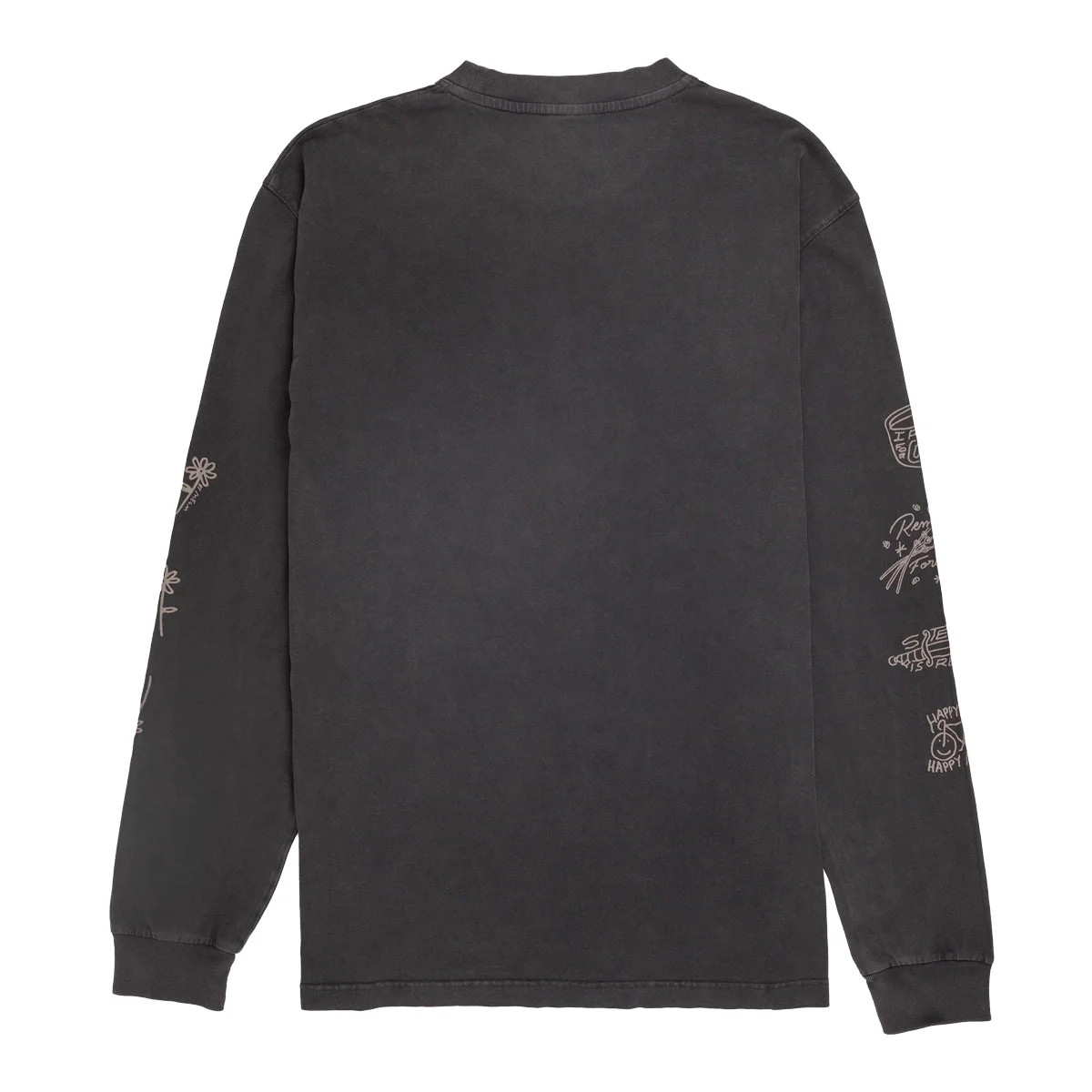 LASER x RODAGIRA Long Sleeve Tshirt - Faded Black - Image 2