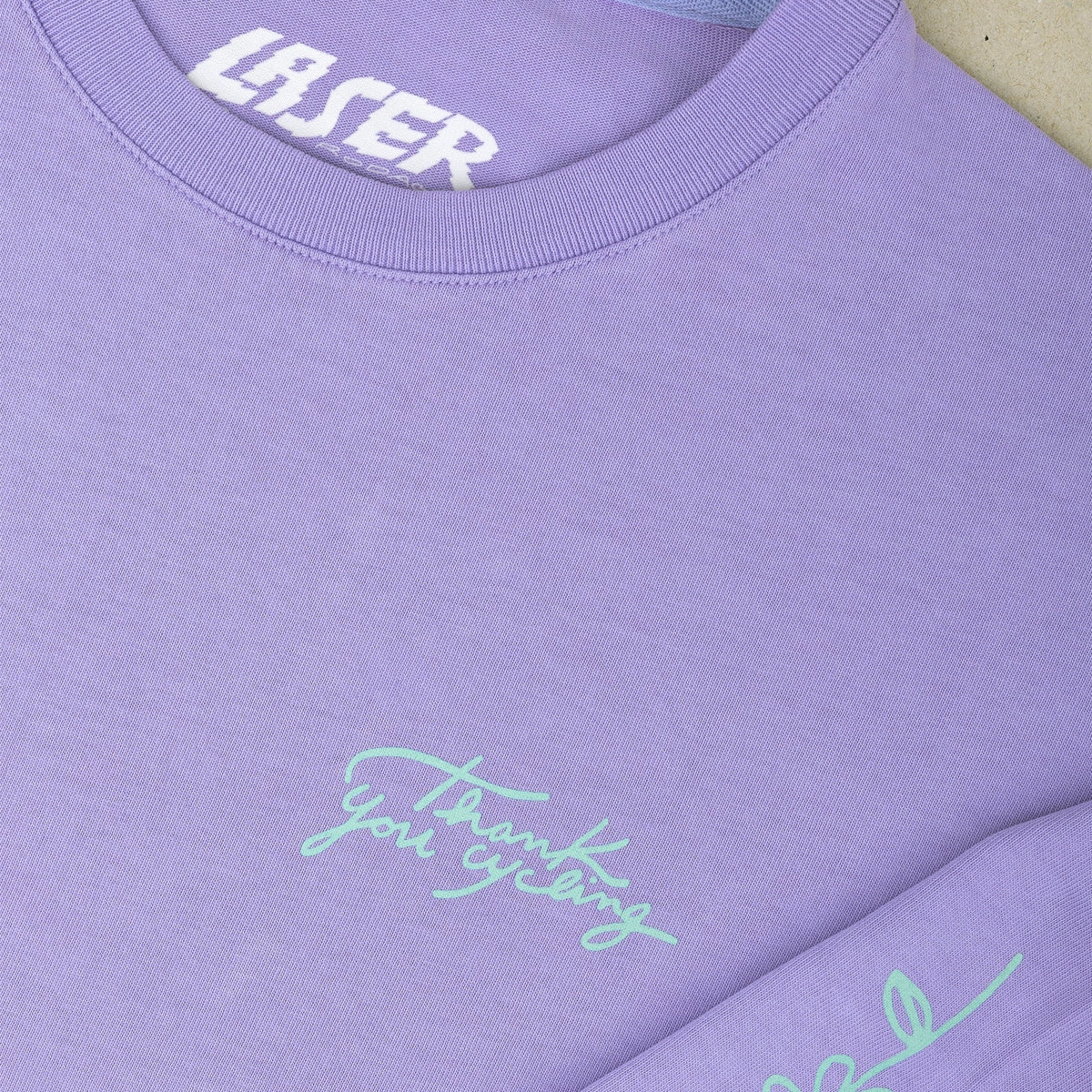 LASER x RODAGIRA Long Sleeve Tshirt - Lavender - Image 3