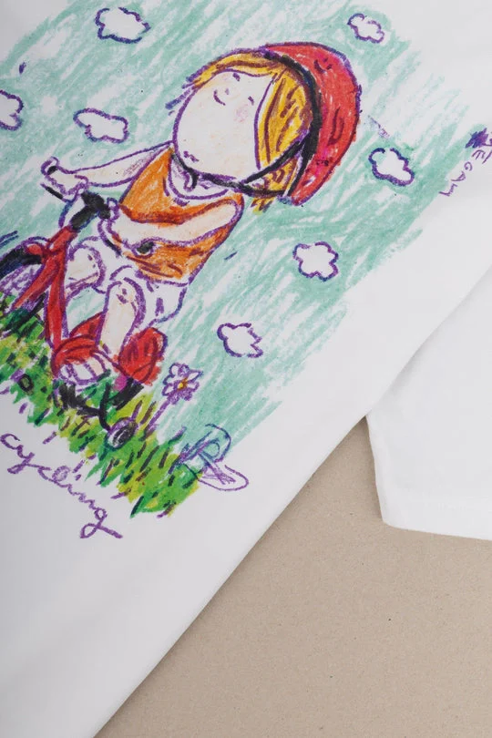 LASER x RODAGIRA Maria Tee - White - Image 4