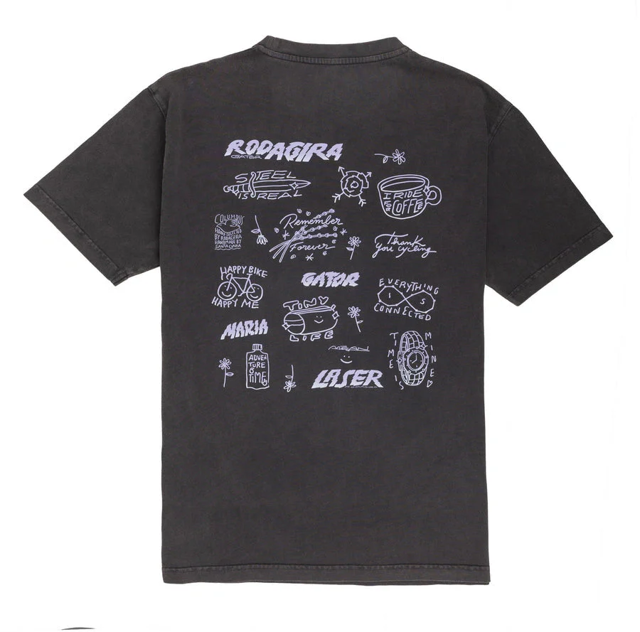 LASER x RODAGIRA Tee - Faded Black - Image 2