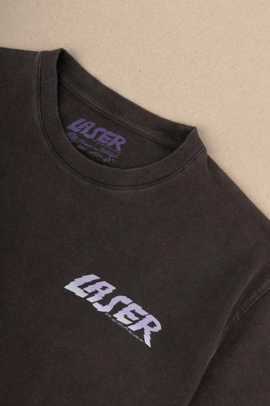 LASER x RODAGIRA Tee - Faded Black - Image 3