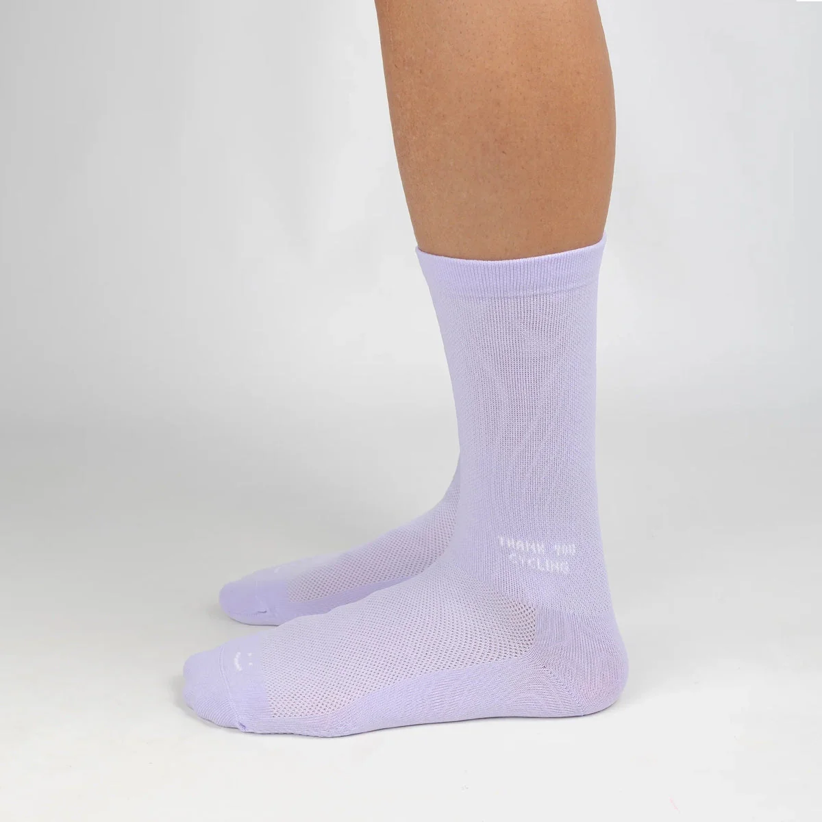 LASER x RODAGIRA Thank You Cycling Performance Socks - Lavender - Image 2