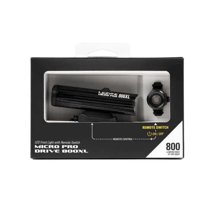 LEZYNE Front LED Light Micro Drive Pro 800XL with Remote Switch - Front Light - Image 3