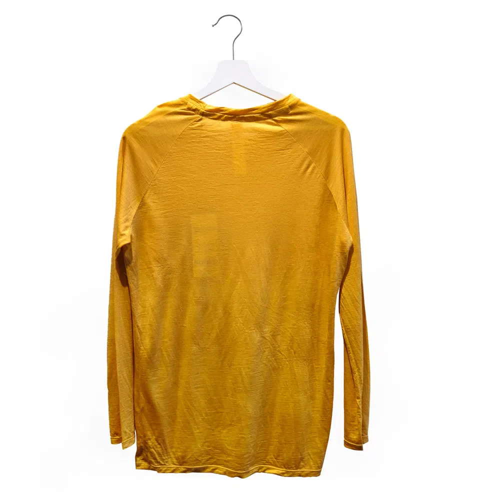 MAAD Cycling Long Sleeve Tshirt - Bright Mustard - Image 2