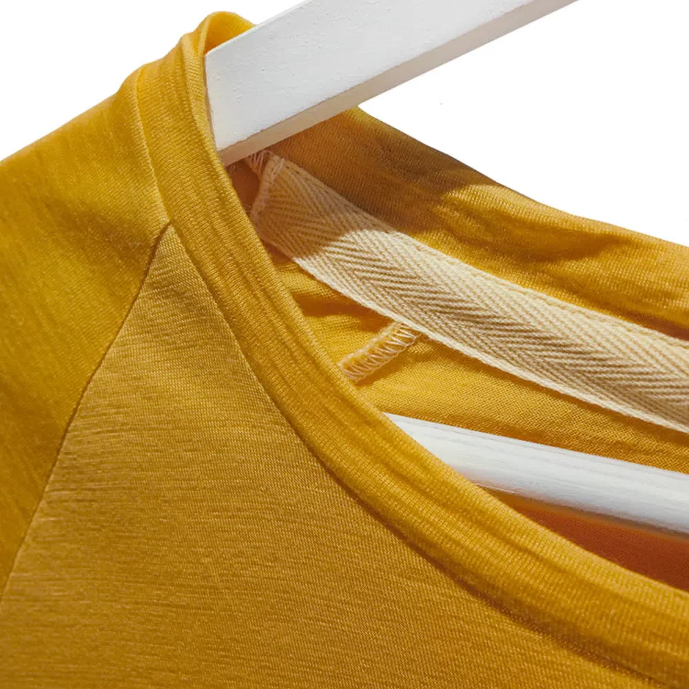 MAAD Cycling Long Sleeve Tshirt - Bright Mustard - Image 3