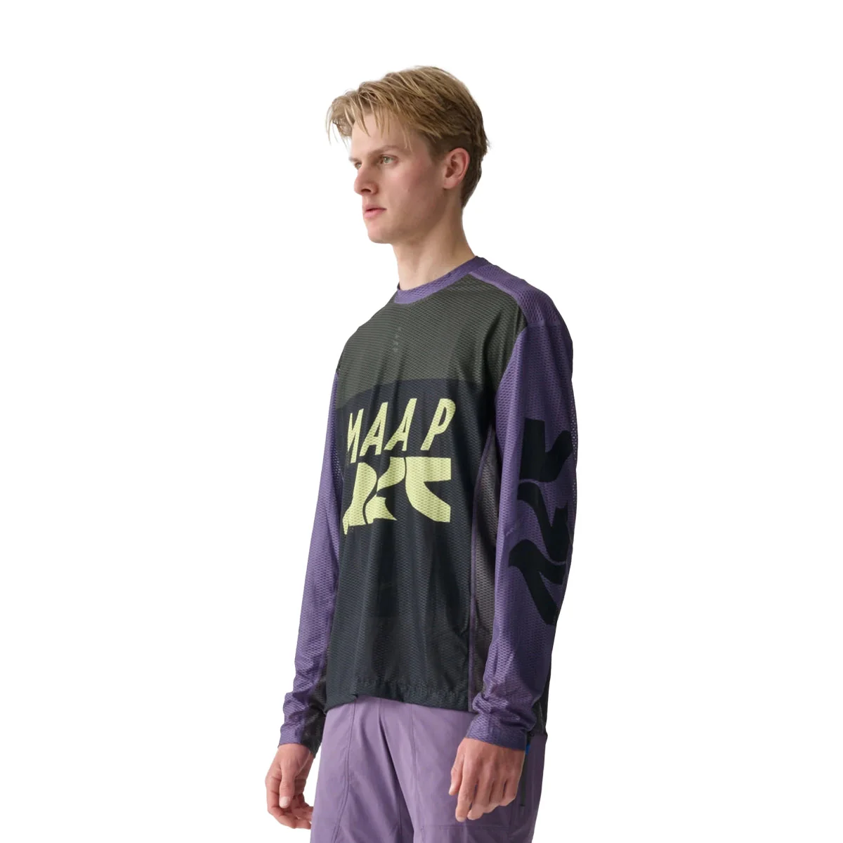 MAAP Alt Road LS Mesh Tee - Black/Agate - Image 2
