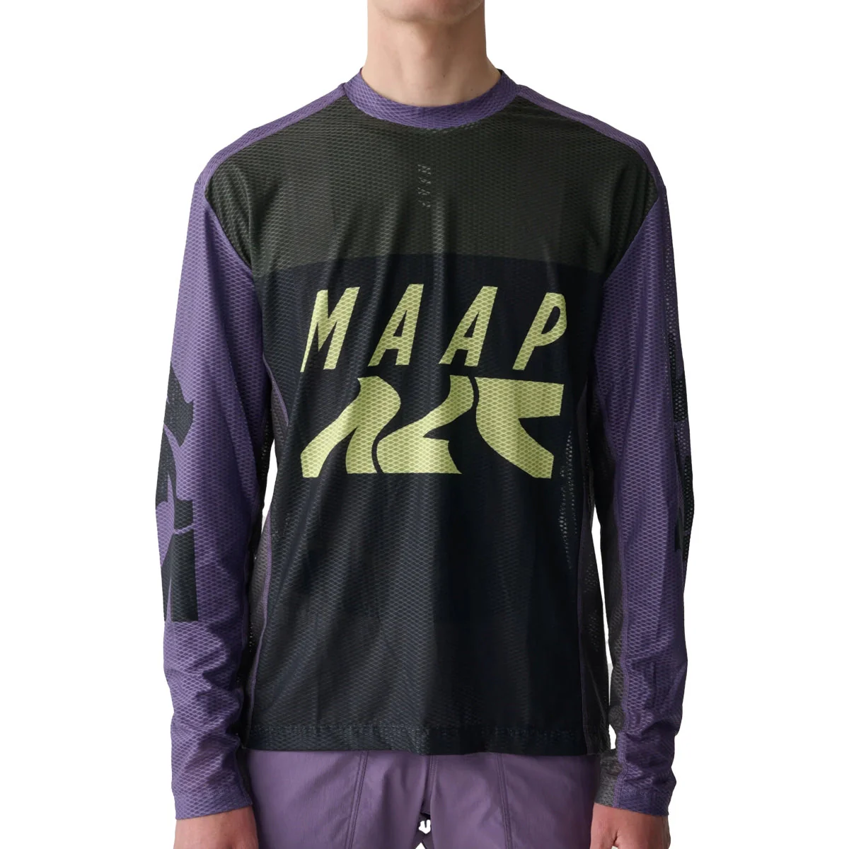 MAAP Alt Road LS Mesh Tee - Black/Agate - Image 3