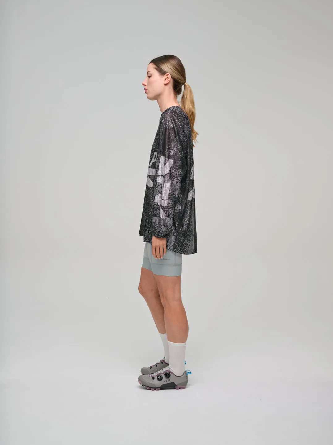 MAAP Alt Road Mesh LS Tee - Silver/Black - Image 7