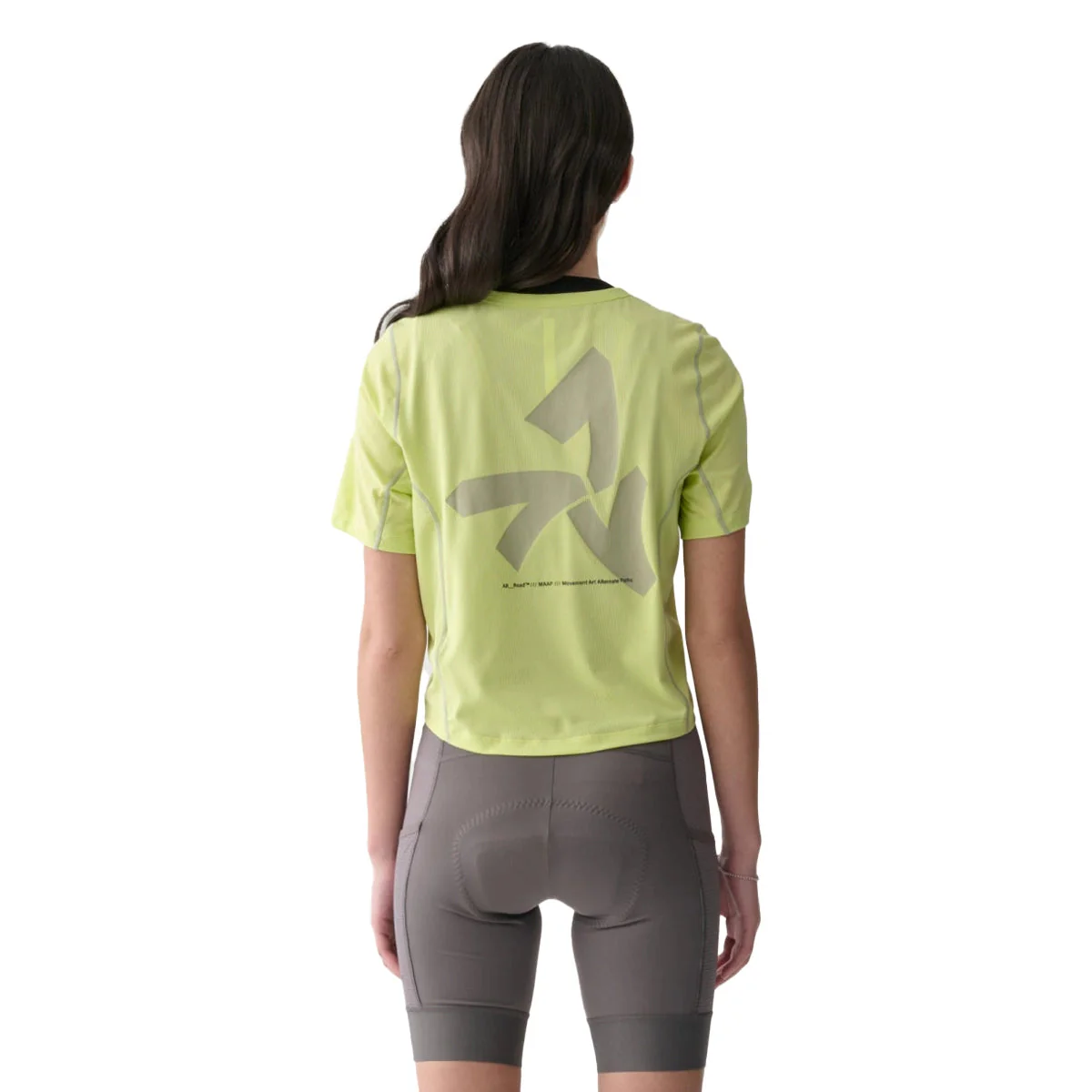 MAAP Alt Road Women Cropped Tee - Shadow Lime - Image 3