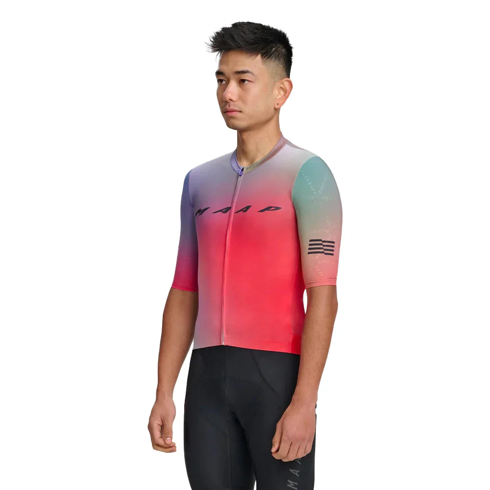 MAAP Blurred Out Pro Hex Jersey 2.0 - Red Mix - Image 2
