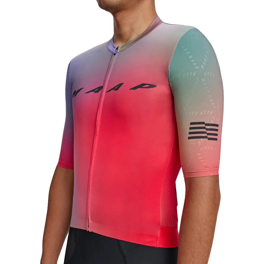 MAAP Blurred Out Pro Hex Jersey 2.0 - Red Mix - Image 3