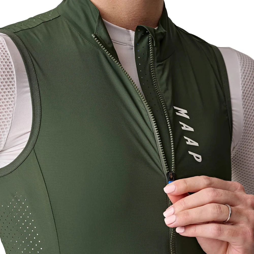 MAAP Draft Team Women Vest - Bronze Green - Image 3
