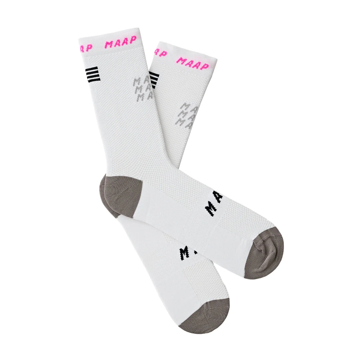 MAAP Eclipse Socks SS24 - White/Morel - Image 2