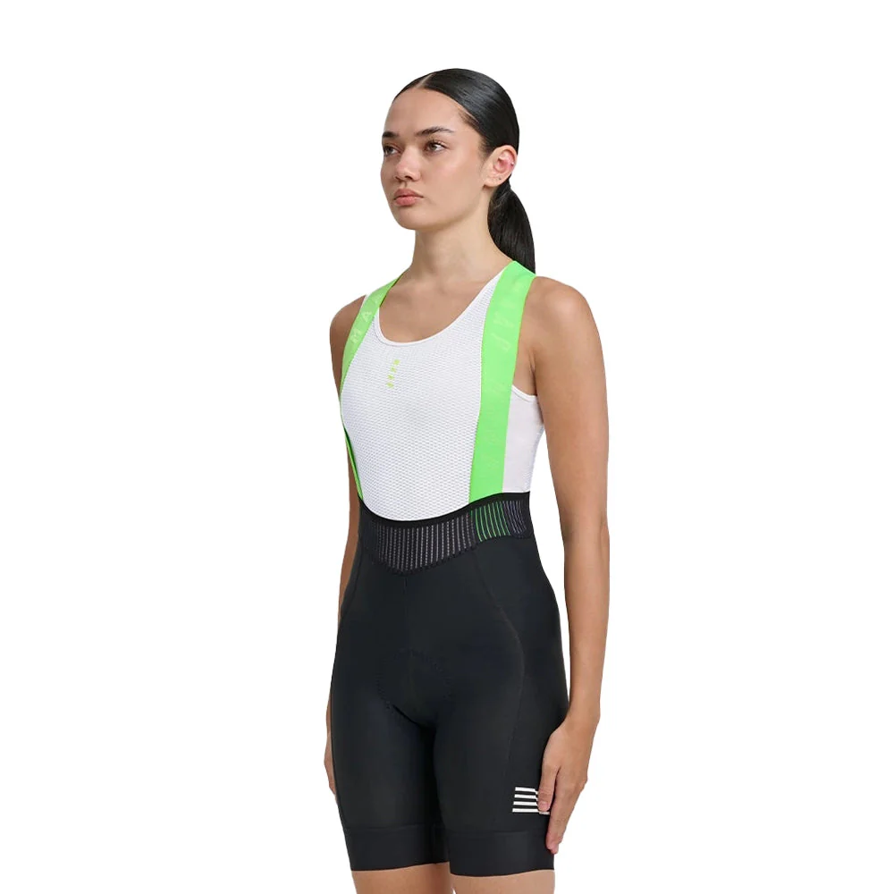 MAAP Eclipse Team Evo Women Bib Shorts - Black/Fluro Green - Image 2