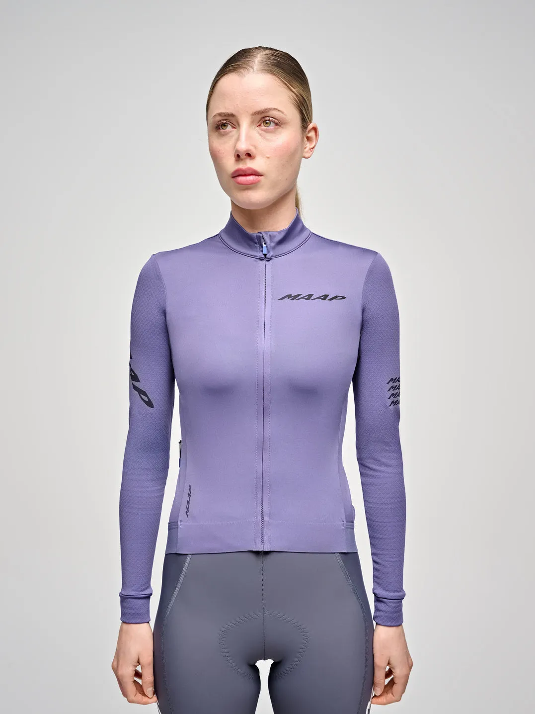MAAP Emerge Thermal Long Sleeve Woman Jersey - Heron - Image 2