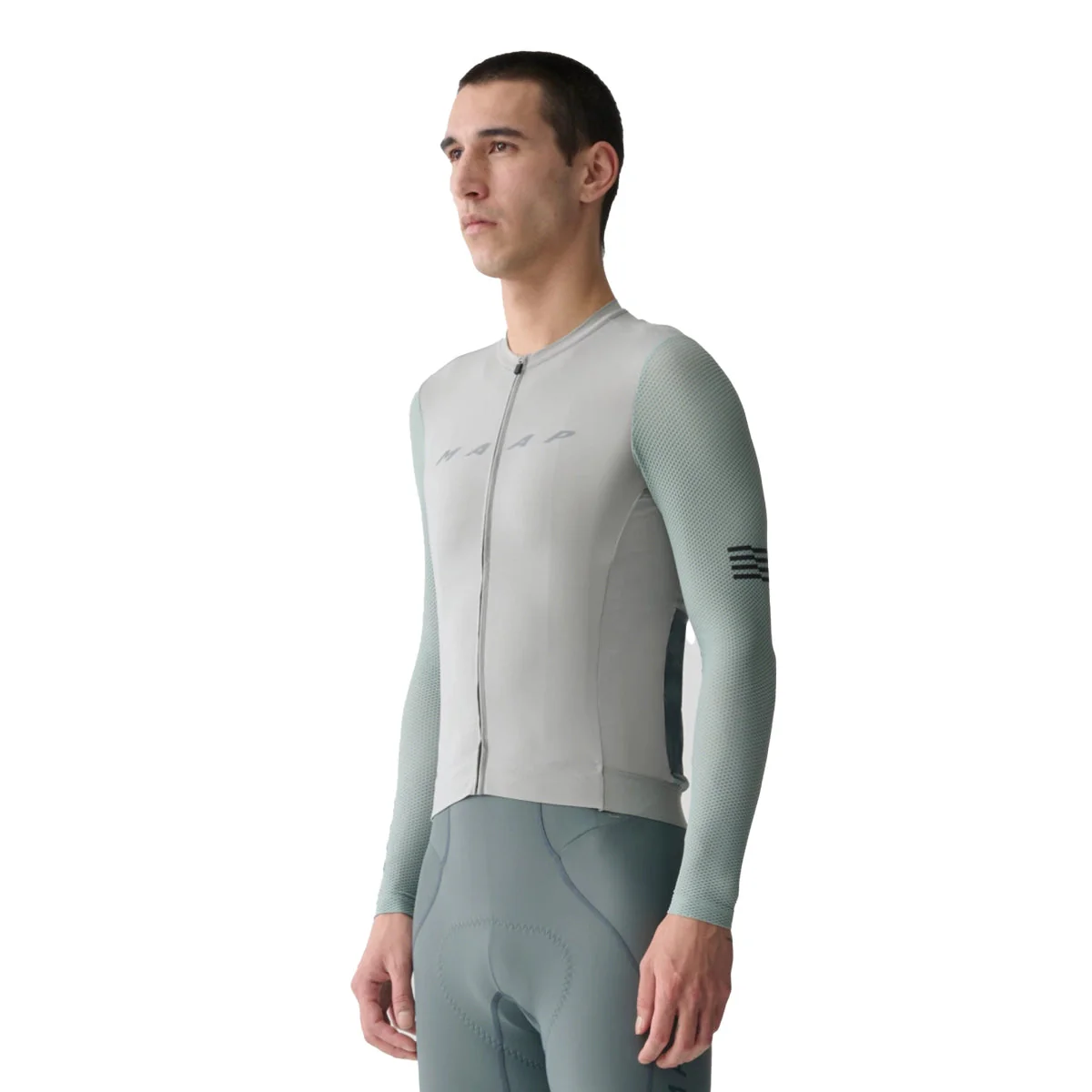 MAAP Evade Pro Base 2.0 LS Jersey - Ghost Grey - Image 2