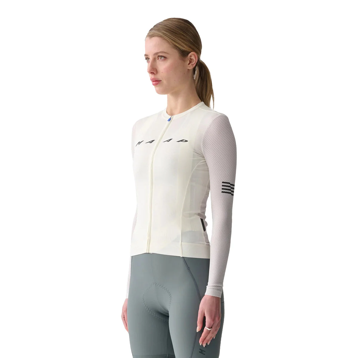 MAAP Evade Pro Base 2.0 LS Women Jersey - Chalk - Image 2