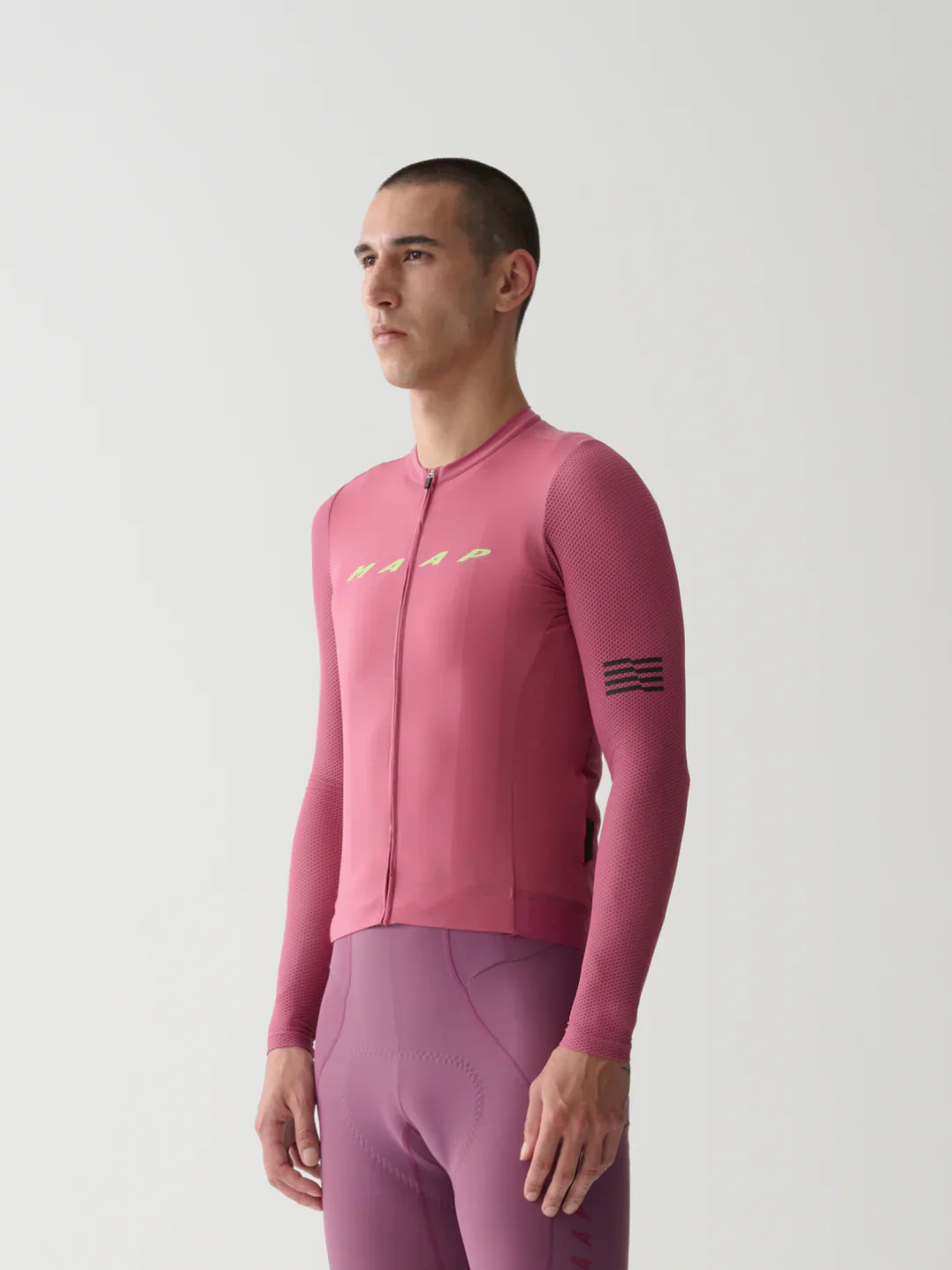 MAAP Evade Pro Base Long Sleeve Jersey 2.0 - Mauve - Image 4