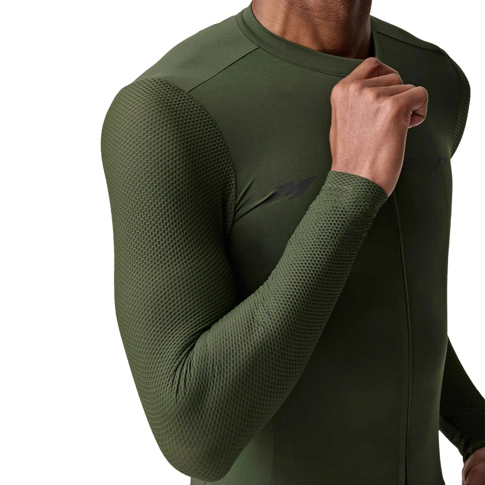 MAAP Evade Pro Base LS Jersey 2.0 AW2023 - Bronze Green - Image 3