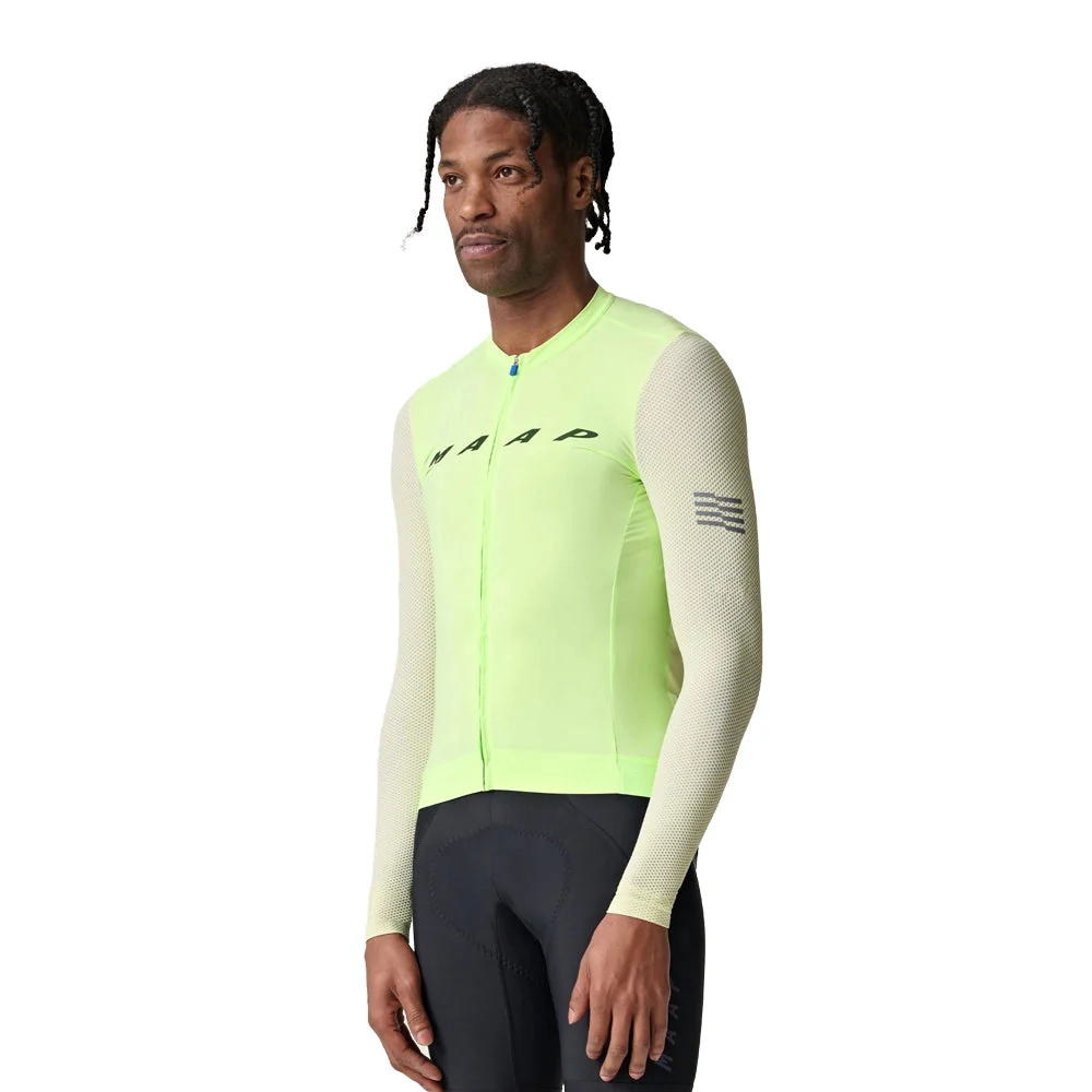 MAAP Evade Pro Base LS Jersey AW2023 - Glow/Dew - Image 2