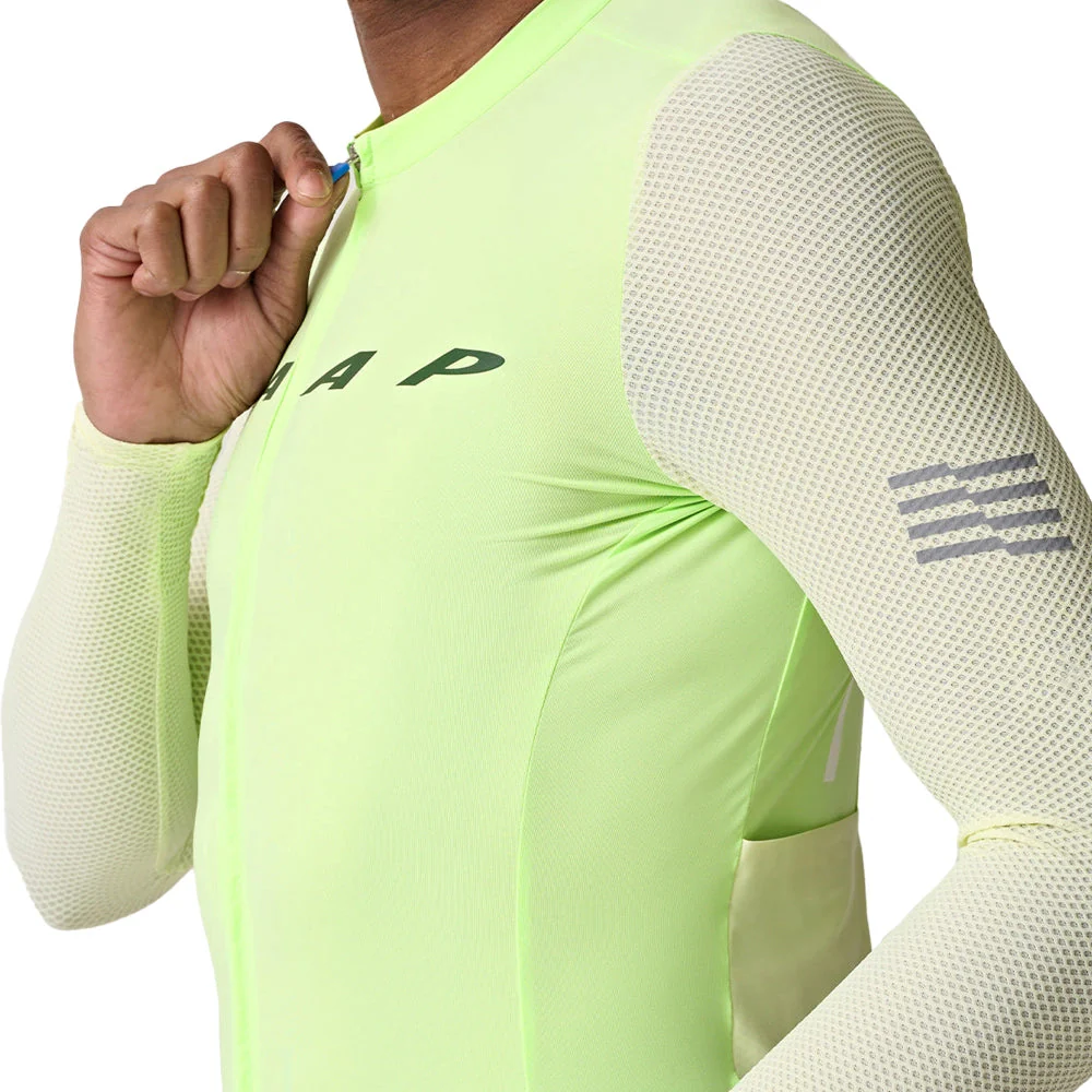 MAAP Evade Pro Base LS Jersey AW2023 - Glow/Dew - Image 3