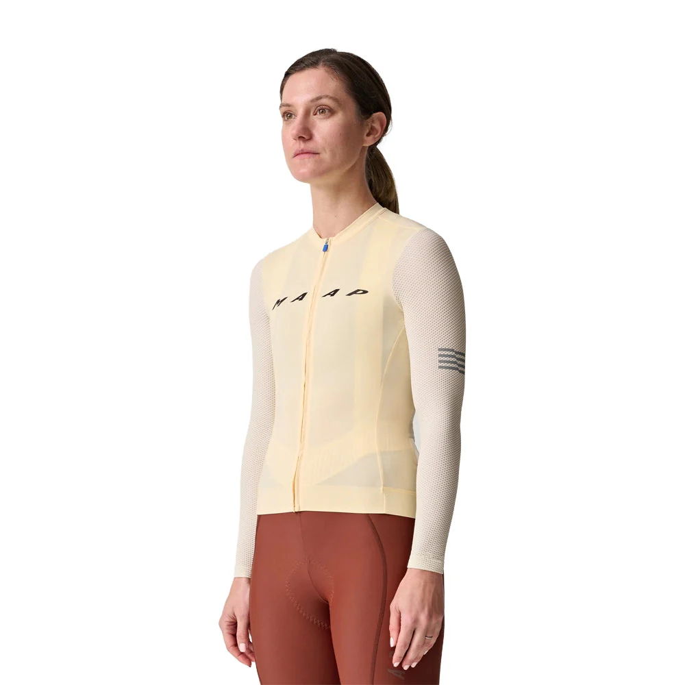 MAAP Evade Pro Base Women LS Jersey - Sandstone/Limestone - Image 2