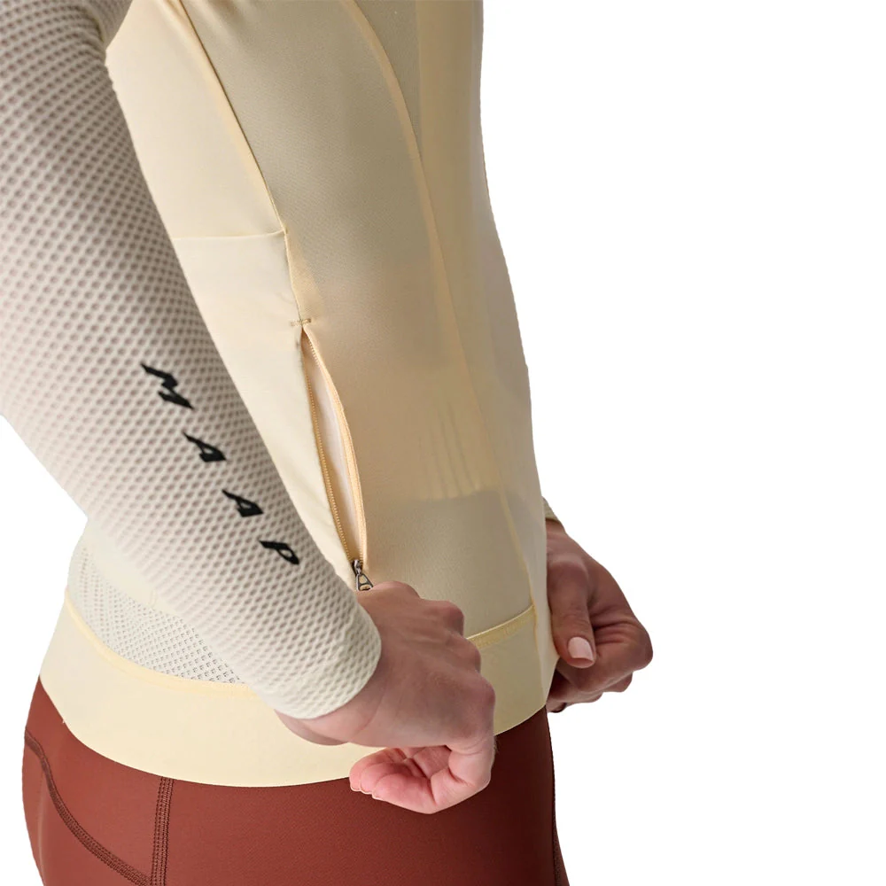MAAP Evade Pro Base Women LS Jersey - Sandstone/Limestone - Image 3
