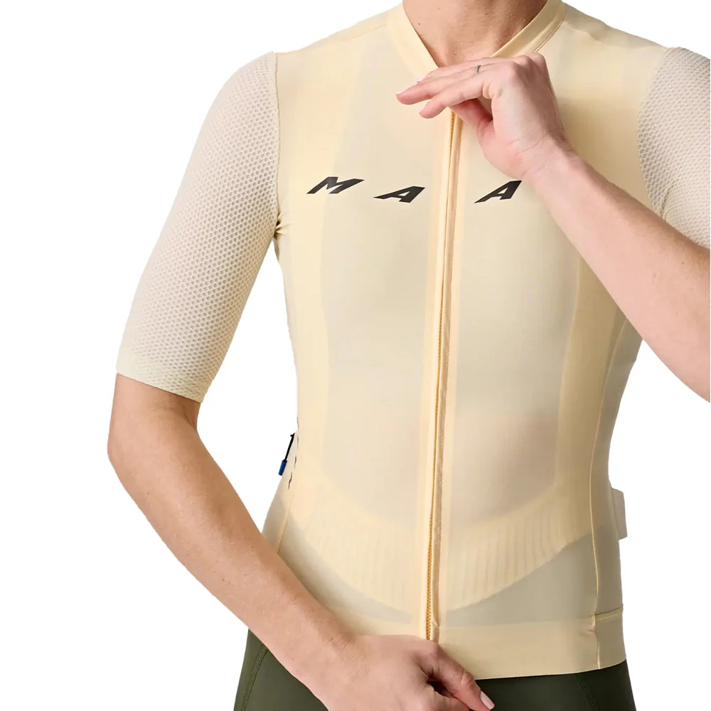 MAAP Evade Pro Base Women Jersey AW2023 - Sandstone/Limestone - Image 3