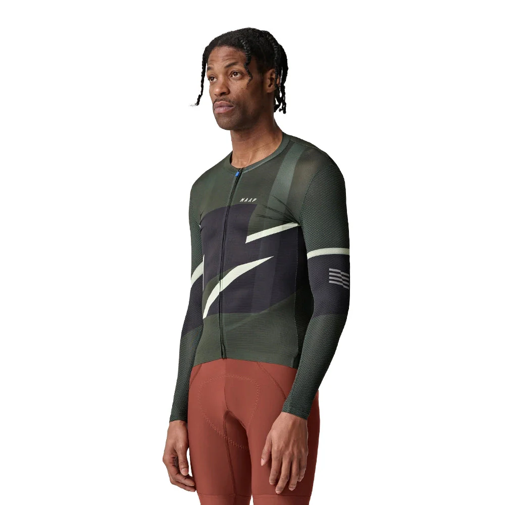 MAAP Evolve 3D Pro Air LS Jersey 2.0 AW2023 - Bronze Green - Image 2