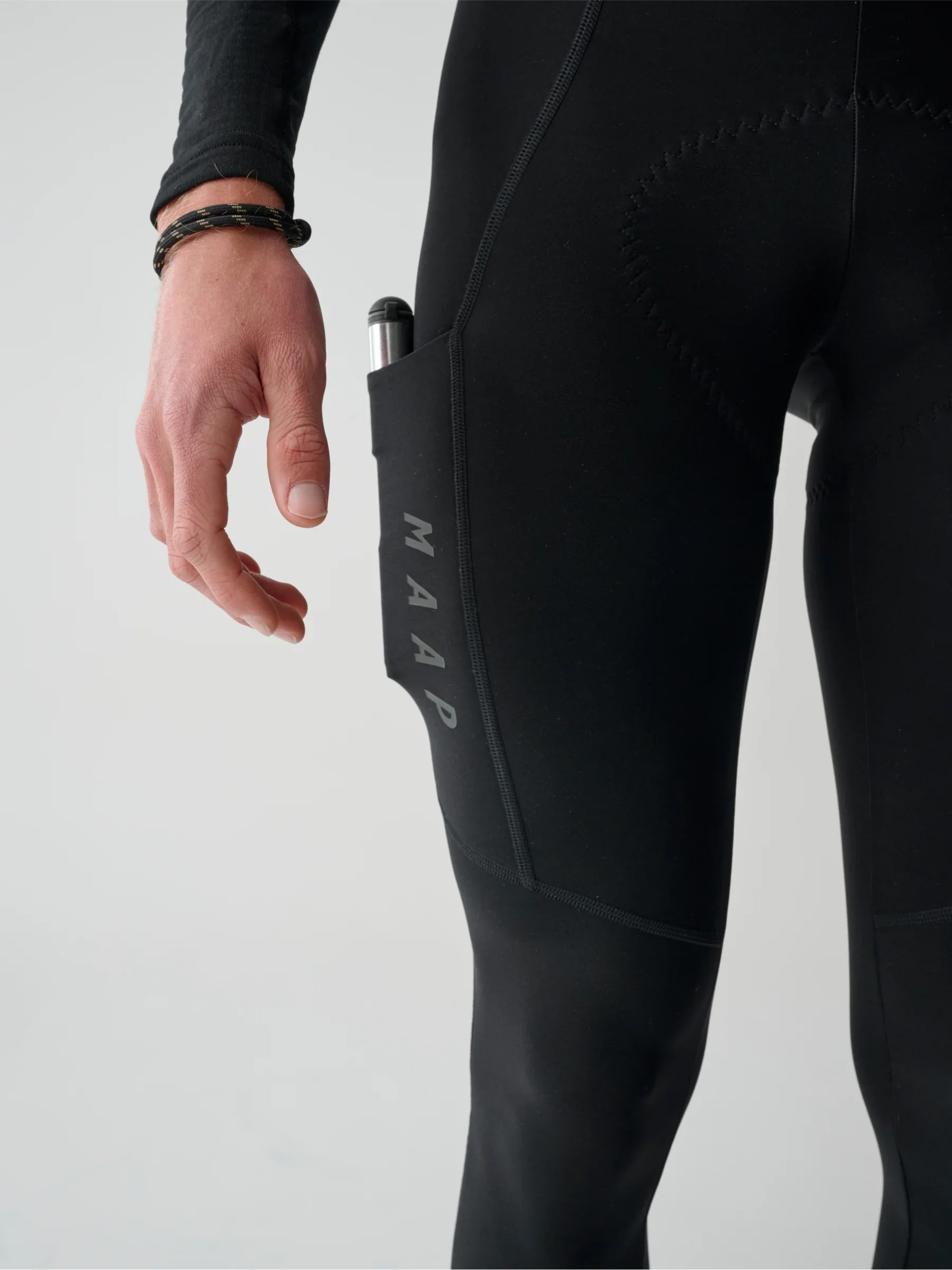 MAAP Team Evo Thermal Cargo Bib Tights - Black - Image 3