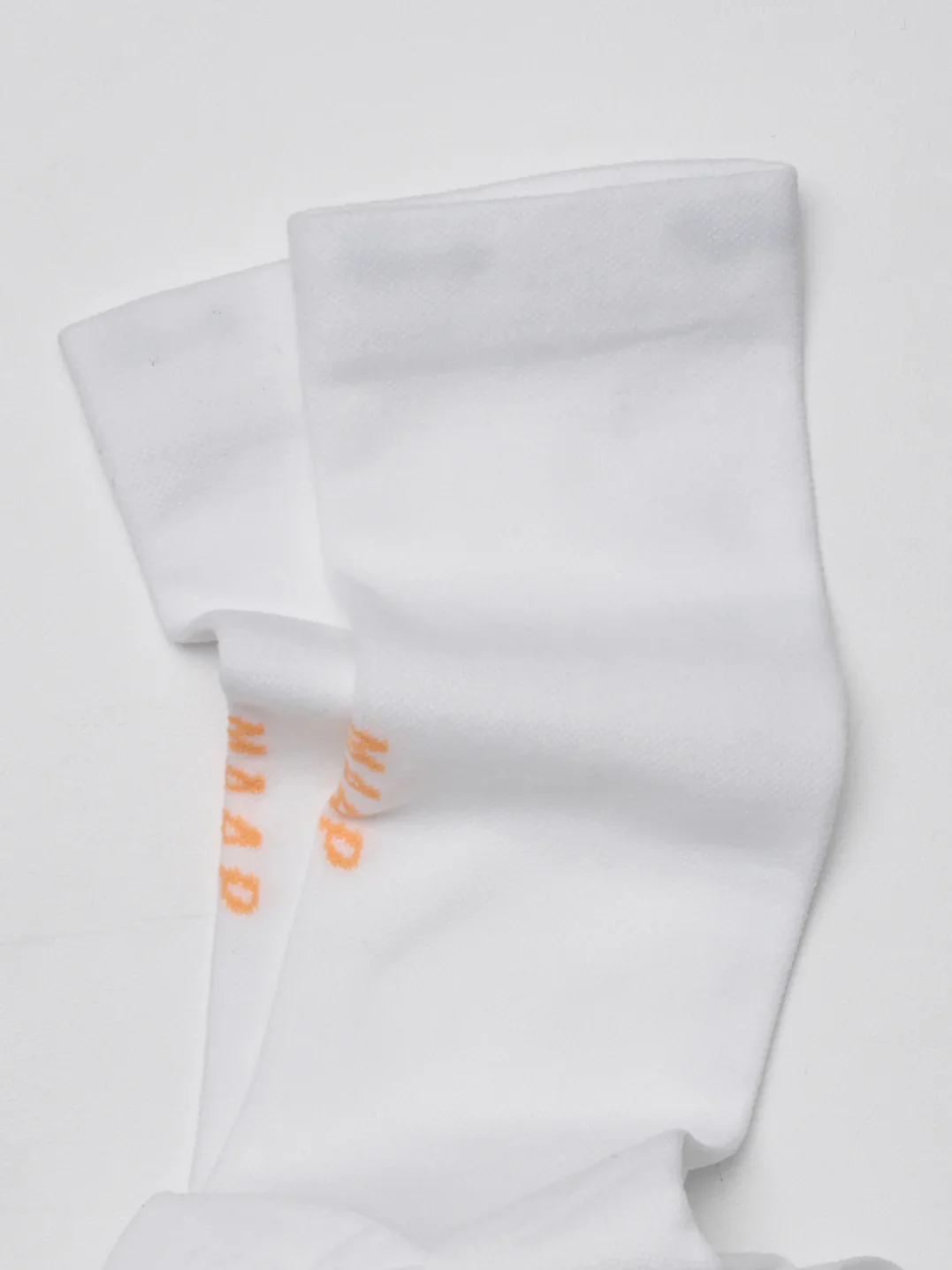 MAAP Team Socks Long - White/ Faded Fluoro Orange - Image 3